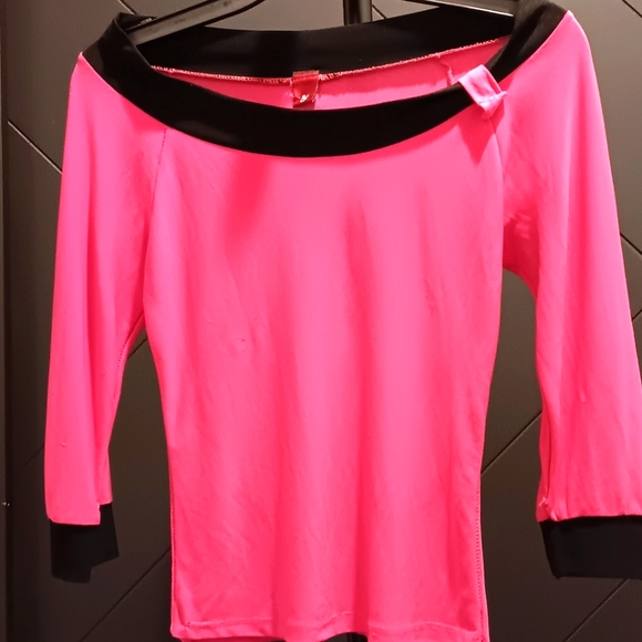 PELLY KRAFT Tops - Pink and Black Women's Top